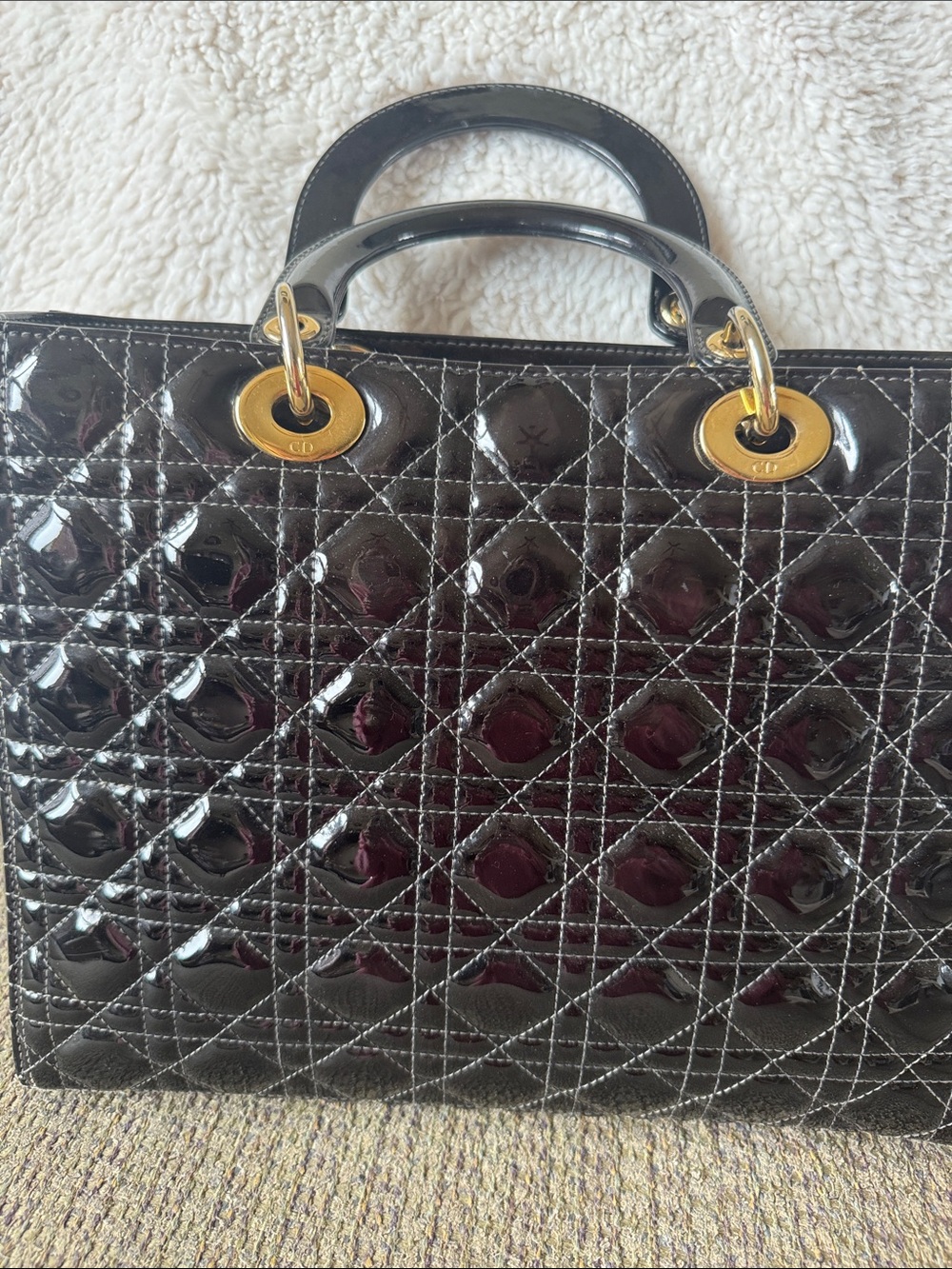 Lady Dior Patent Cannage - Picture 4 of 15